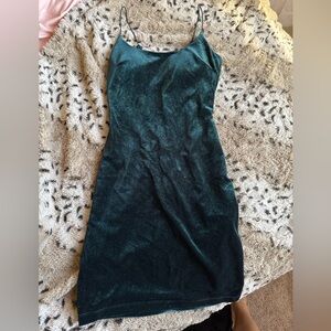 Sequin Hearts Teal Mini Dress